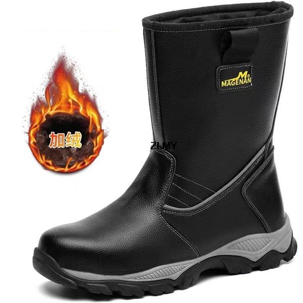 Zapatos De Seguridad Impermeables Para Hombre, Botas De Trabajo Con Punta De Acero, Botas De Seguridad Para El Trabajo A Prueba De Perforaciones, Calzado Protector De Alta Calidad Para ConstruccióN 39 Black-image