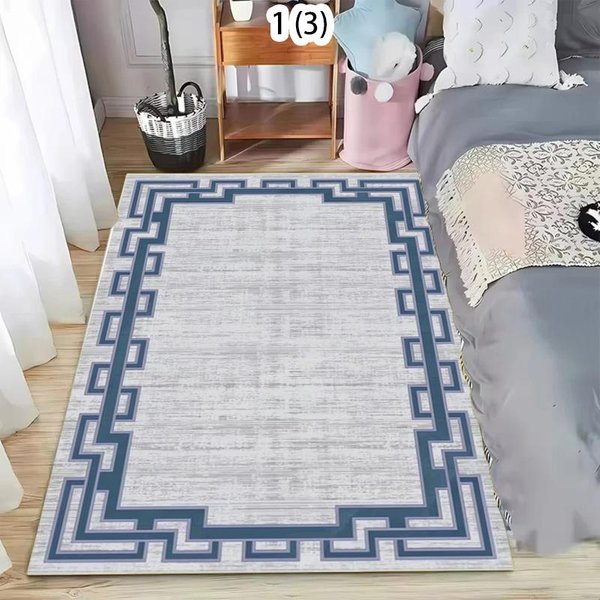 Minimalistyczny Dywan Are MięKki AntypośLizgowy Zmywalny Dywanik Nowoczesny Geometryczny Brzeg Mata PodłOgowa Wycieraczka Do Salonu Sypialni Przedpokoju 60X90Cm-image