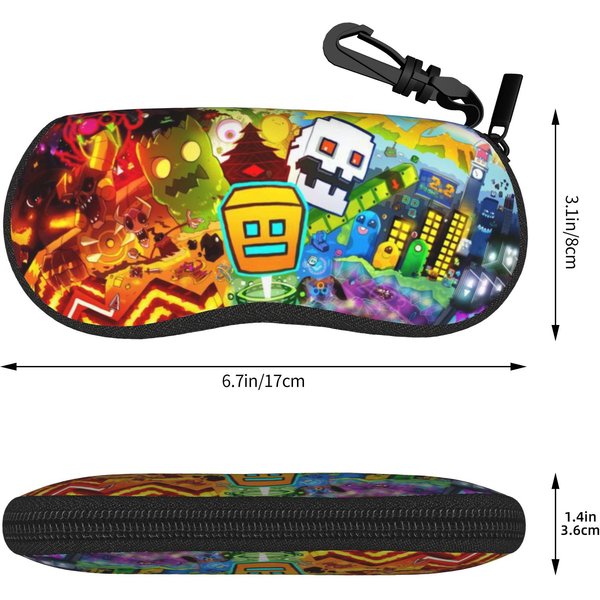 Geometry Dash Etui Na Okulary Prezent Dla Dziewczynki ChłOpca PudełKo PudełKo Do Przechowywania OkularóW PrzeciwsłOnecznych Kawaii PudełKo Na Okulary One Size Yellow-image