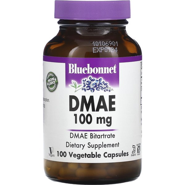 Bluebonnet Nutrition, Dmae, 100 Mg, 100 CáPsulas Vegetales-image