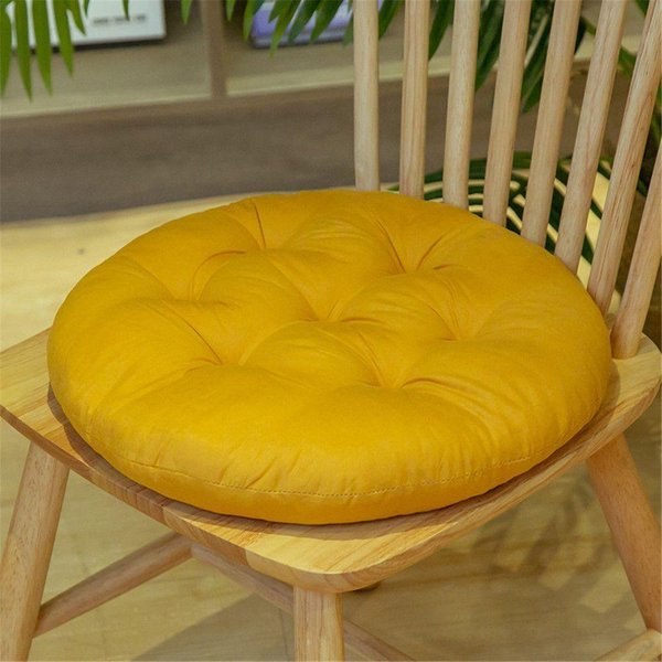 CojíN Grueso Antideslizante Para Silla De Comedor, CojíN Para Siesta, CojíN Redondo Para Silla De Invierno Brown-image