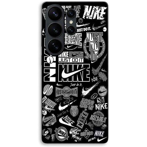 Etui Na Telefon - Maniacase - Samsung Galaxy S26 Ultra - Silikon Tpu - WzóR Graffiti Czarno-BiałY - Nike Air Czarny-image