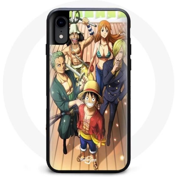 Funda - Maniacase - Iphone X - One Piece Luffy - Silicona - Flexible Negro-image