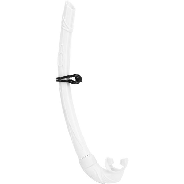 Rurka Do Nurkowania PVC Easy Breath Snorkel Rurka Do Nurkowania Z Wygodnym Ustnikiem Gratis BiałY-image