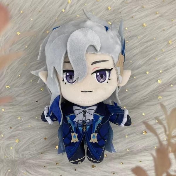 20 Cm Anime Neuvillette Cosplay Pluszowa Lalka Zabawka Postać Urocza MięKka Wypchana Poduszka BożE Narodzenie Halloween Prezent 20Cm-image
