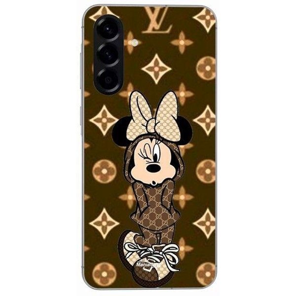Funda - Maniacase - Samsung Galaxy A36 - Silicona - Flexible - Minnie Disney Lv MarróN Negro-image