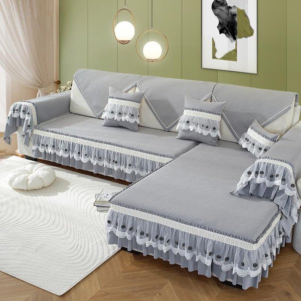 Alfombrilla De Sofá De Terciopelo Impermeable Universal Para Cuatro Estaciones CóModa Lavable Servilletas De Sofá Minimalista Antideslizante Antipolvo CojíN De Asiento 70X70Cm No Lace-image