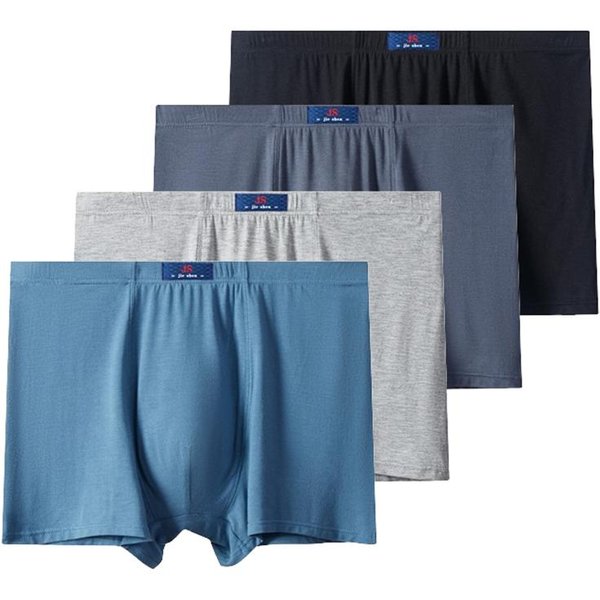 4 Szt. DużY Rozmiar Bielizna MęSkie Majtki Wygodne Majtki Dla MężCzyzny Bokserki XXL 3XL 4XL 5XL 6XL 7XL 8XL 9XL 10XL 11XL 12XL 13XL 9XL Gray-image