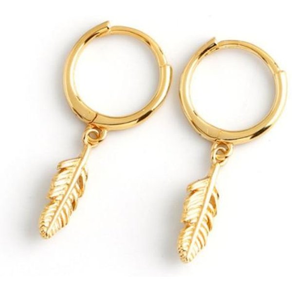 Plata De Ley 925 Venta Pendientes Coreanos De Pluma Temperamento Sencillo Exquisitos JoyeríA Sexy Femenina Regalo-image