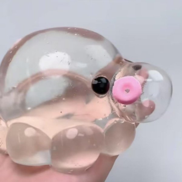 Taba Squishy Bola De Agua Transparente TPR Lento Rebote Burbuja Pulpo Juguete Para Pellizcar Alivio De EstréS EláStica Bola Para Apretar DescompresióN-image
