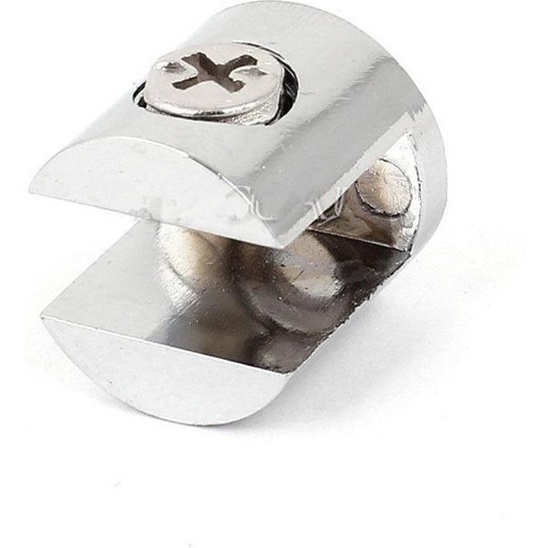 4 Szt. Zaciski Szklane, Uchwyty Szklane, WykońCzenie Ze Stopu Cynku, Chromowane, Wsporniki PółEk, Zaciski Do 6-8 Mm/ 8-10 Mm/ 10-12 Mm 8-10Mm-image