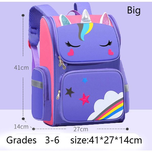 Plecak DziecięCy Dla Dziewczynki JednorożEc DziecięCy Tornister TęCzowe Oczy Torba Szkolna Plecak Dla Nastolatki Na PodróżE Wodoodporny Mochilas-image