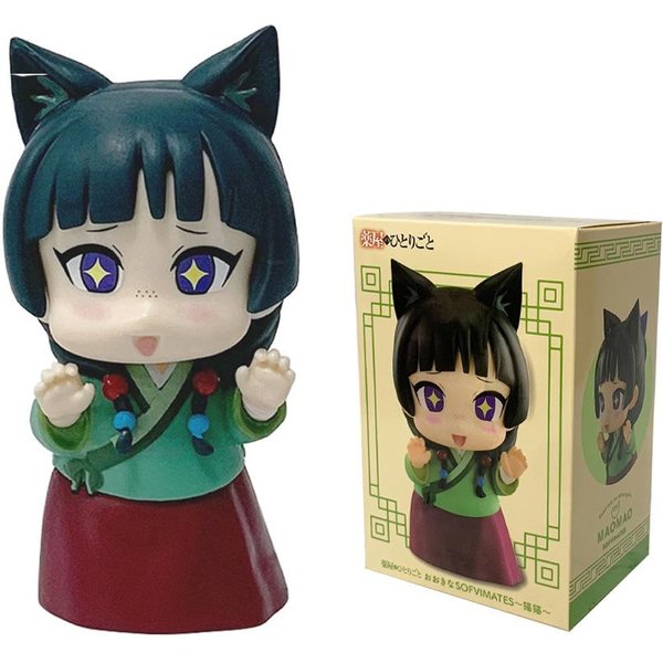 Anime Dzienniki Aptekarki Figurka Maomi Figurka Akcji Wersja Q Kot Kot Model PVC Kawaii Ozdoba Lalka Zabawki Festiwalowe Prezenty Niebieski-image