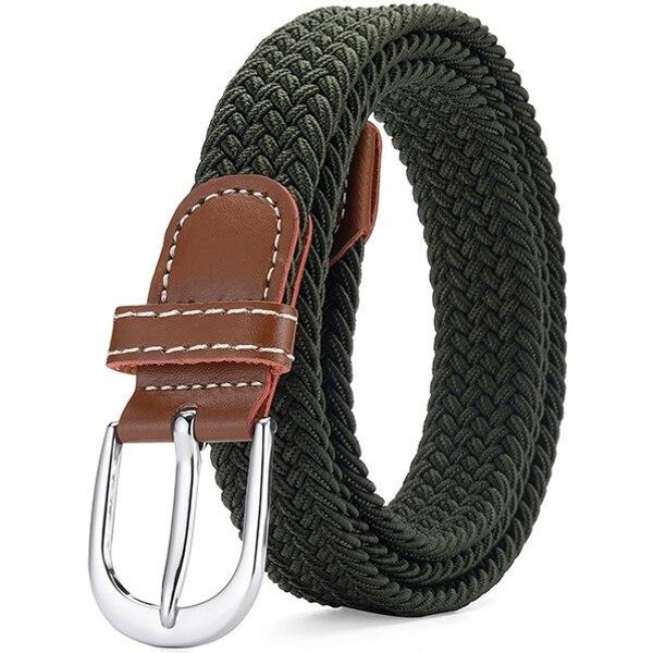 CinturóN De Mujer, Informal, Tejido EláStico, Para Deportes Al Aire Libre, Para Hombre, Para Escalada, Trabajo, Pantalones Vaqueros, Traje, Universal Para Hombre Y Mujer. 105Cm Black-image