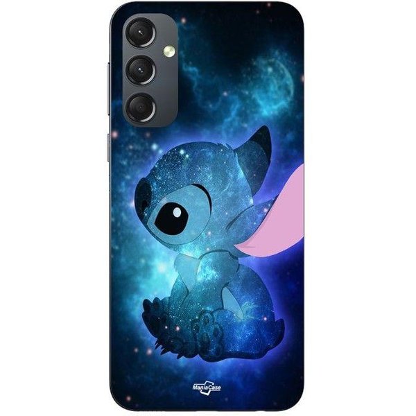 Etui Dla Samsung Galaxy S25 Fe Stitch Niebieski DużY Niebieski Maniacase Czarny-image