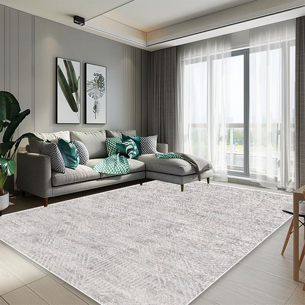 Alfombra Moderna De Lujo Sala De Estar DecoracióN Del Hogar Abstracta ÁRea De Sofá Alfombras Antideslizantes Dormitorio NiñOs Cama De Noche Alfombra Suave De Felpa Para Suelo 60*90Cm-image