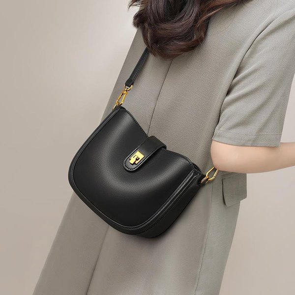 Nowa Wiosenna I Letnia Torba Saddle Crossbody Torba High-End Damska Torba Wszechstronna Pod Pachę Na Jedno Ramię Gray-image