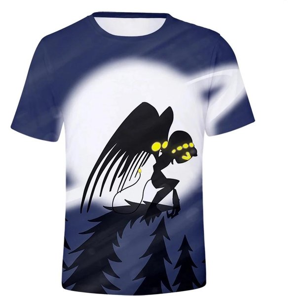 Letnie Koszulki Anime Murder Drones Z Nadrukiem 3D Streetwear Moda Oversize Z KróTkim RęKawem Koszulki Dla Dzieci Topy Ubrania 160 Black-image