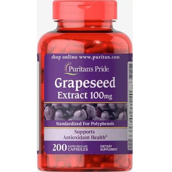 Puritan's Pride - Ekstrakt Z Pestek Winogron 100 Mg. 50 Capsules-image