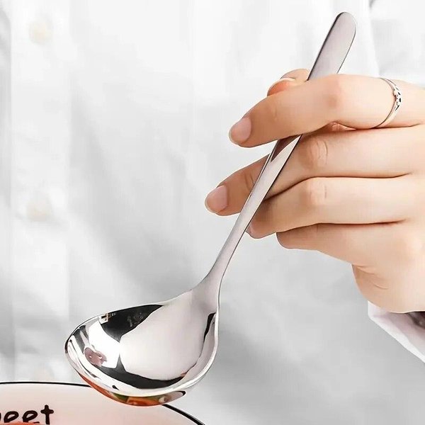 ŁYżKa Do ZagęSzczania Ze Stali Nierdzewnej Kreatywna DłUga RąCzka łYżKa Do Zupy Chochla Do Domu NiezbęDne NarzęDzia Kuchenne ZłOty-image