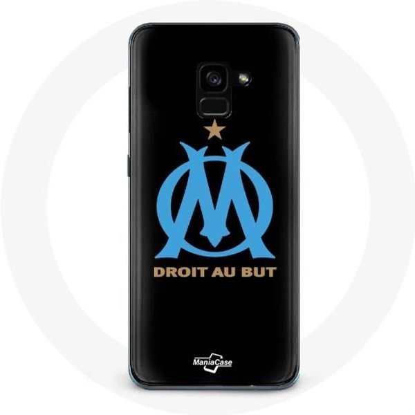 Funda - Olympique De Marsella - Samsung Galaxy A8 Plus - Negra - RíGida - Deportiva Negro-image