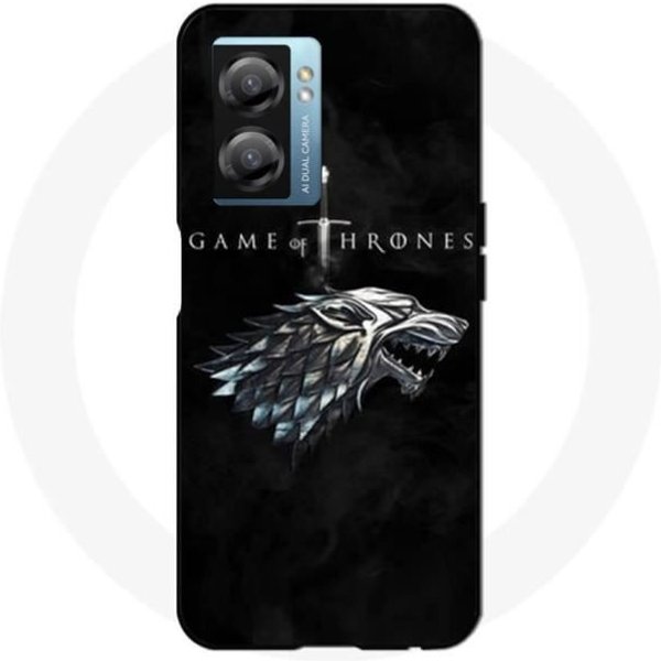 Funda - Oppo - A77 5G - Juego De Tronos - Casa Stark - Flexible - Blanca-image