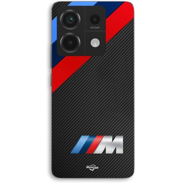 Funda De TeléFono - Maniacase - Xiaomi Redmi Note 13 Pro 5G - Silicona Tpu - Flexible - Logo Bmw M Power Negro-image