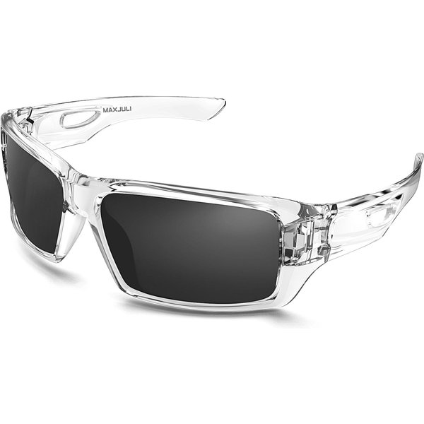 Maxjuli Gafas De Sol Wraparound Para Hombres Mujeres ProteccióN 100% UV400 Gafas Para Pesca Conducir 8232 Gray-image