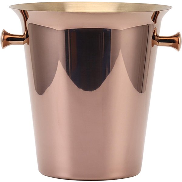 Cubo De Hielo Con Asas Acero Inoxidable Tina Refrigeradora Para Cerveza Vino Bebidas Para Barra Casera Capacidad 5L-image