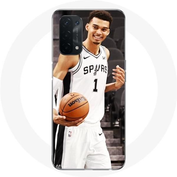 Funda Para Oppo A74 5G - Maniacase - Victor Wembanyama - San Antonio Spurs - Flexible - Deportiva-image