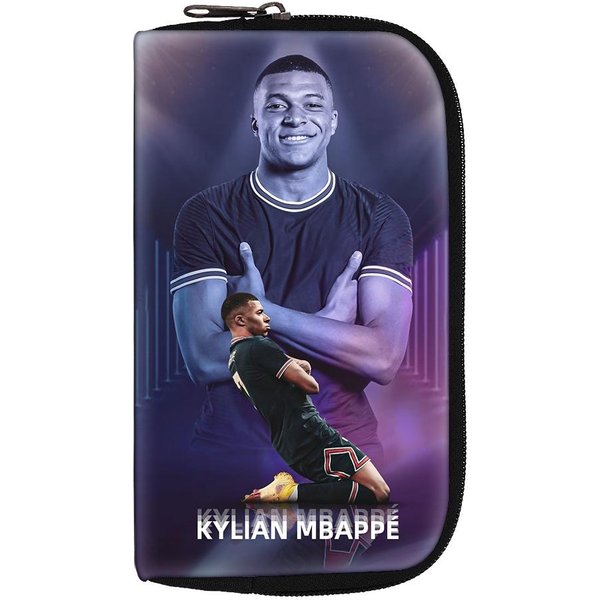 M-Mbappe Portfele PrzenośNy Portmonetka Na Monety Kobiety MężCzyźNi Gwiazda PiłKi NożNej KopertóWka Torby Na PieniąDze Karty Kredytowe Torba Do Przechowywania Torba Na SłUchawki Gray-image