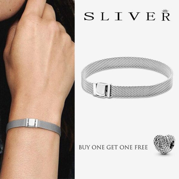 Najlepsza Sprzedaż Nowe 925 Srebro Sterling Moments Oryginalne ZapięCie ŁAńCuszek WężOwy Podstawa Bransoletka Fit Pan Charms Dla Kobiet BiżUteria DIY Prezent 18Cm-image