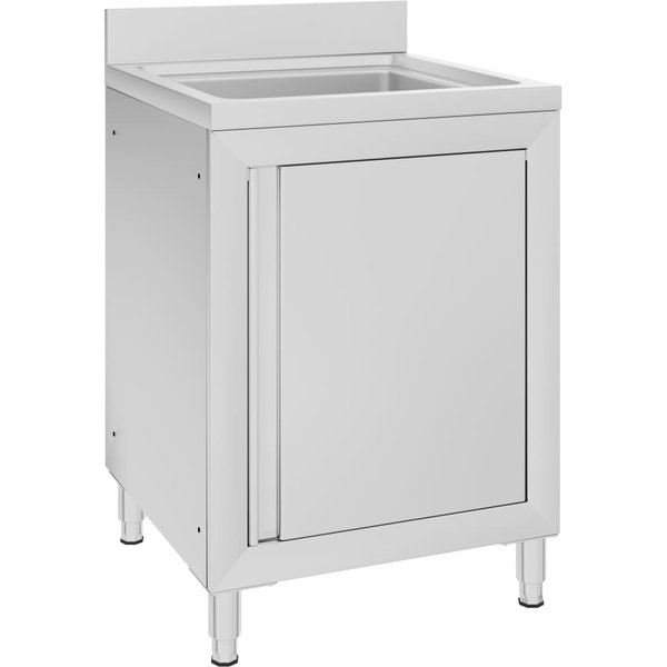 Vidaxl Armario GastronóMico Con Fregadero, 60X60X96 Cm, Acero Inoxidable-image