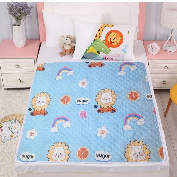 Almohadilla Para Orina Impermeable, Lavable Y A Prueba De Fugas Para BebéS Y Personas Mayores: ProteccióN De Tres Capas 120*150 Cm Gray-image