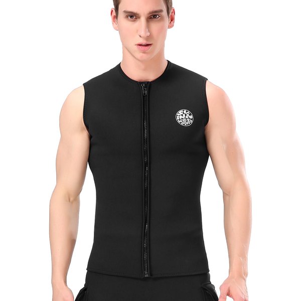 Traje De Neopreno De 3Mm, Chaleco Superior, Chaleco TéRmico CáLido Sin Mangas Para Buceo, Surf, NatacióN, NavegacióN XL-image