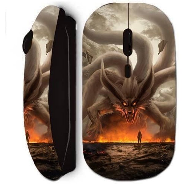 Mysz Bezprzewodowa - Maniacase - Naruto Kurama - Czarny - Dostarczana Z Odbiornikiem USB - Technologia Bezprzewodowa-image