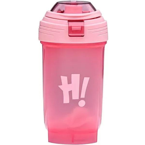 500Ml PrzenośNy Shaker Na Proszek BiałKowy Szczelna Butelka Na Wodę Do Treningu Gimnastycznego Fitness Sportowy Shaker Kubek Do Mieszania RóżOwy-image