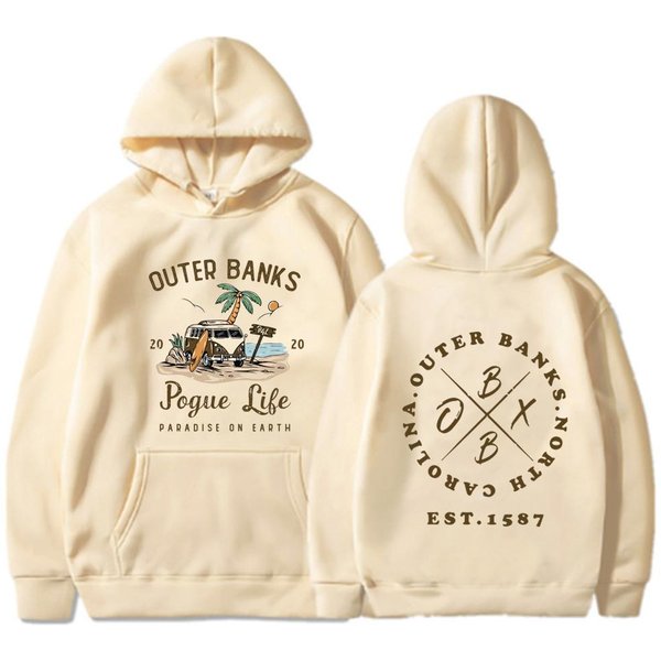 Sudadera Outer Banks Pogue Life Manga Larga Para Mujer Harajuku Unisex Sudadera Con Capucha Para Estudiante Sudaderas Con Capucha 2XL-image