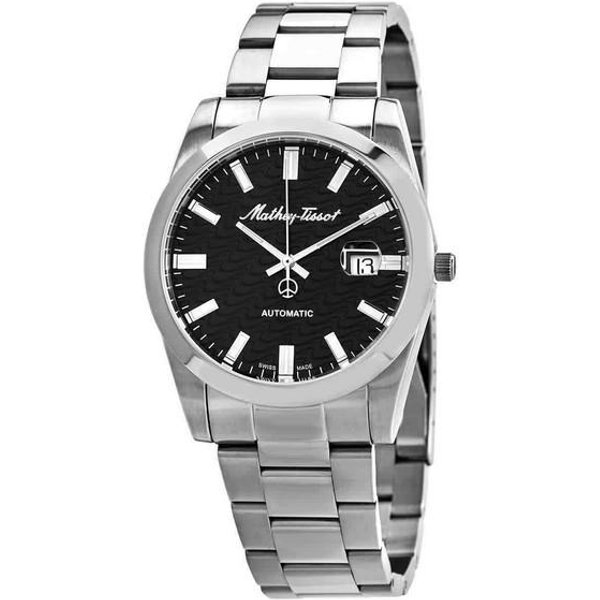 Reloj AutomáTico Mathey-Tissot Mathy I De Acero Inoxidable Con Esfera Negra H1450ATAN Para Hombre-image