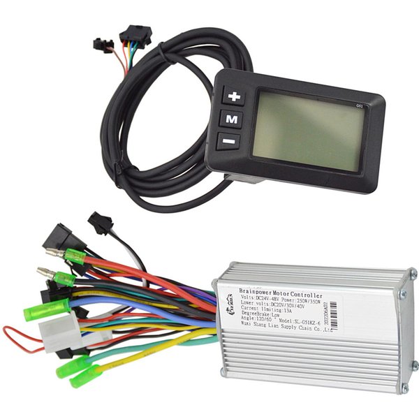 250 W/350 W 24-48 V/36-60 V Sterownik Silnika Roweru Elektrycznego Z Panelem WyśWietlacza LCD E Silnik Skutera Rowerowego 24-48V-image