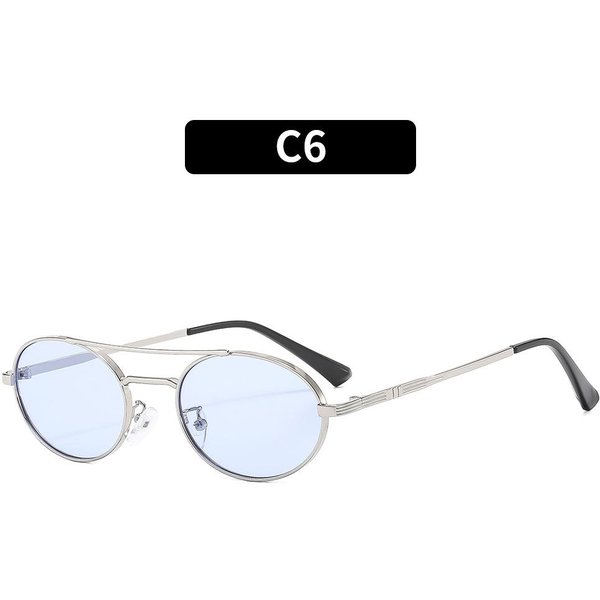 Modne Nowe Damskie Bezramkowe Okulary PrzeciwsłOneczne Kocie Oko UV400 Vintage Luksusowy Design Modne Okulary PrzeciwsłOneczne Damskie Do Prowadzenia Owalne Cieniowane 1PC Beige-image