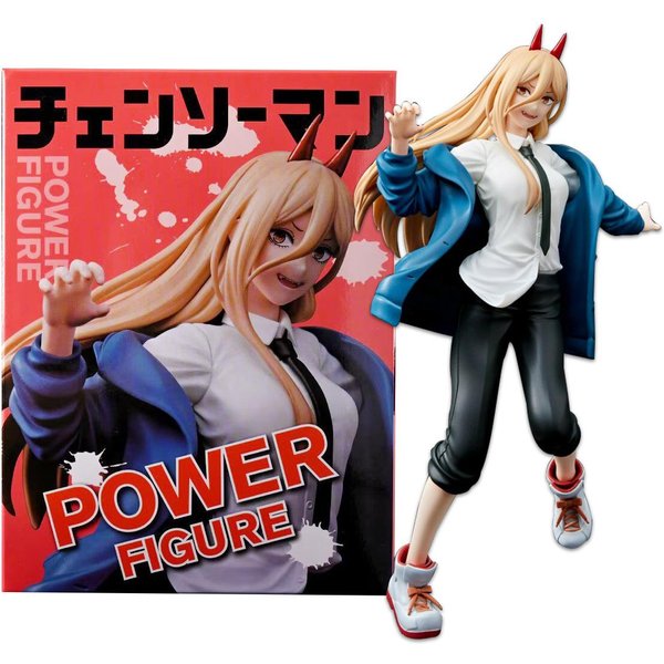 21Cm Chainsaw Man Anime Denji Modelo Power Figura De AccióN Pochita Modelo Escena Adorno Makima Modelo MuñEca Makima Embalado Juguetes PVC With Box-image