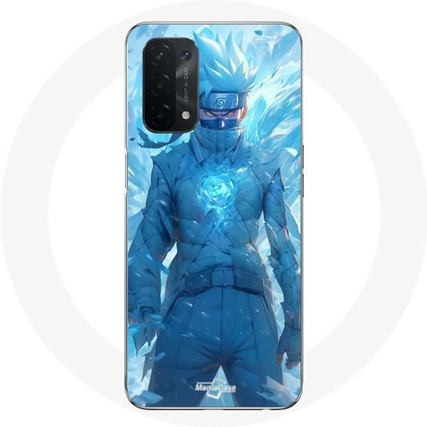 Funda - Naruto - Kakashi Hatake - Oppo A74 5G - Flexible - Fanart - Blanco-image