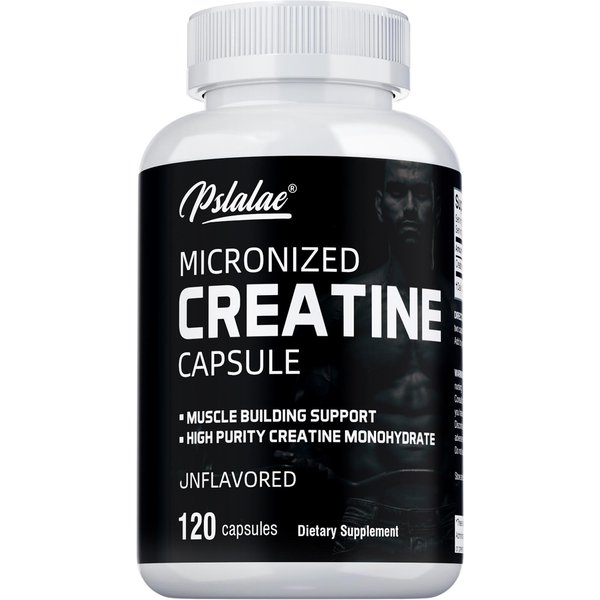CáPsulas De Monohidrato De Creatina Micronizada Pslalae, Alta Pureza, Fitness, Deportes, Suplemento DietéTico 120*1-image