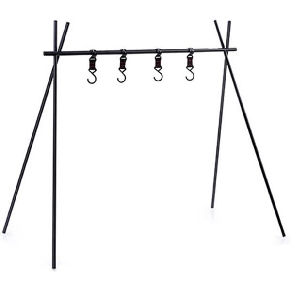 Estante Colgante Plegable Estante De Viaje Para Camping Estante Triangular Montaje Almacenamiento Estante Para Picnic Negro-image