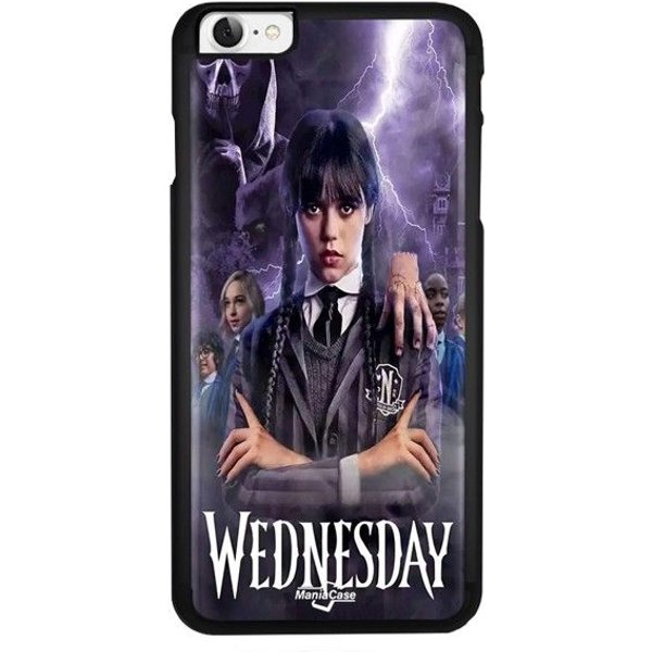 Coque De TéLéPhone - Maniacase - Iphone SE 2020 - Souple - Silicone - Noir - Mercredi Adams Negro-image