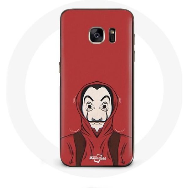 Funda - La Casa De Papel - Samsung Galaxy S6 Edge - Flexible - Roja - MáScara De Dalí-image