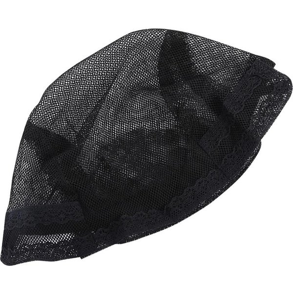 Red Para El Pelo Negra Gorro De Peluca Malla EláStica Tipo CúPula Para El Pelo Con Correa Ajustable Para Hacer Pelucas-image