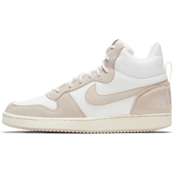 Nike Court Borough Mid Premium ŻAgiel Jasny Orzechowy BrąZ Damskie Sneakersy BiałY MułOwo-Czerwony 844907-101 41 White-image
