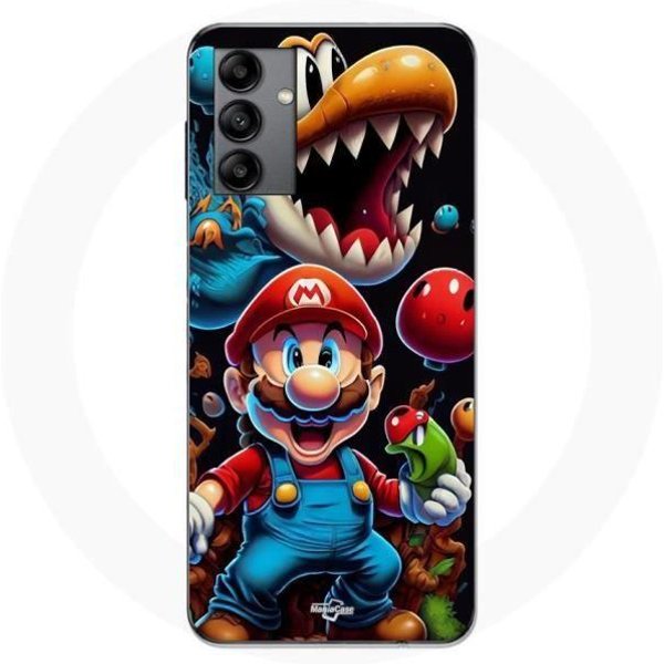 Coque Maniacase Pour Pour Samsung Galaxy A04S Super Mario Bros Film Negro-image